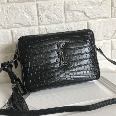 ysl blogger bag croc|ysl crocodile crossbody bag.